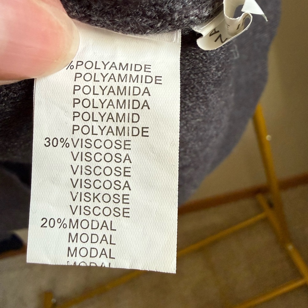 Finery London Charcoal Gray Sweater Womens Crewneck Knit Minimal S M - Picture 4 of 6